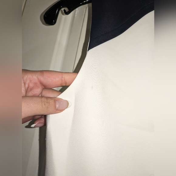 12. NWT JUDITH & CHARLES SASHA TWO TONE SLEEVELESS DRESS IN BLACK COMBO - Picture 10 of 10